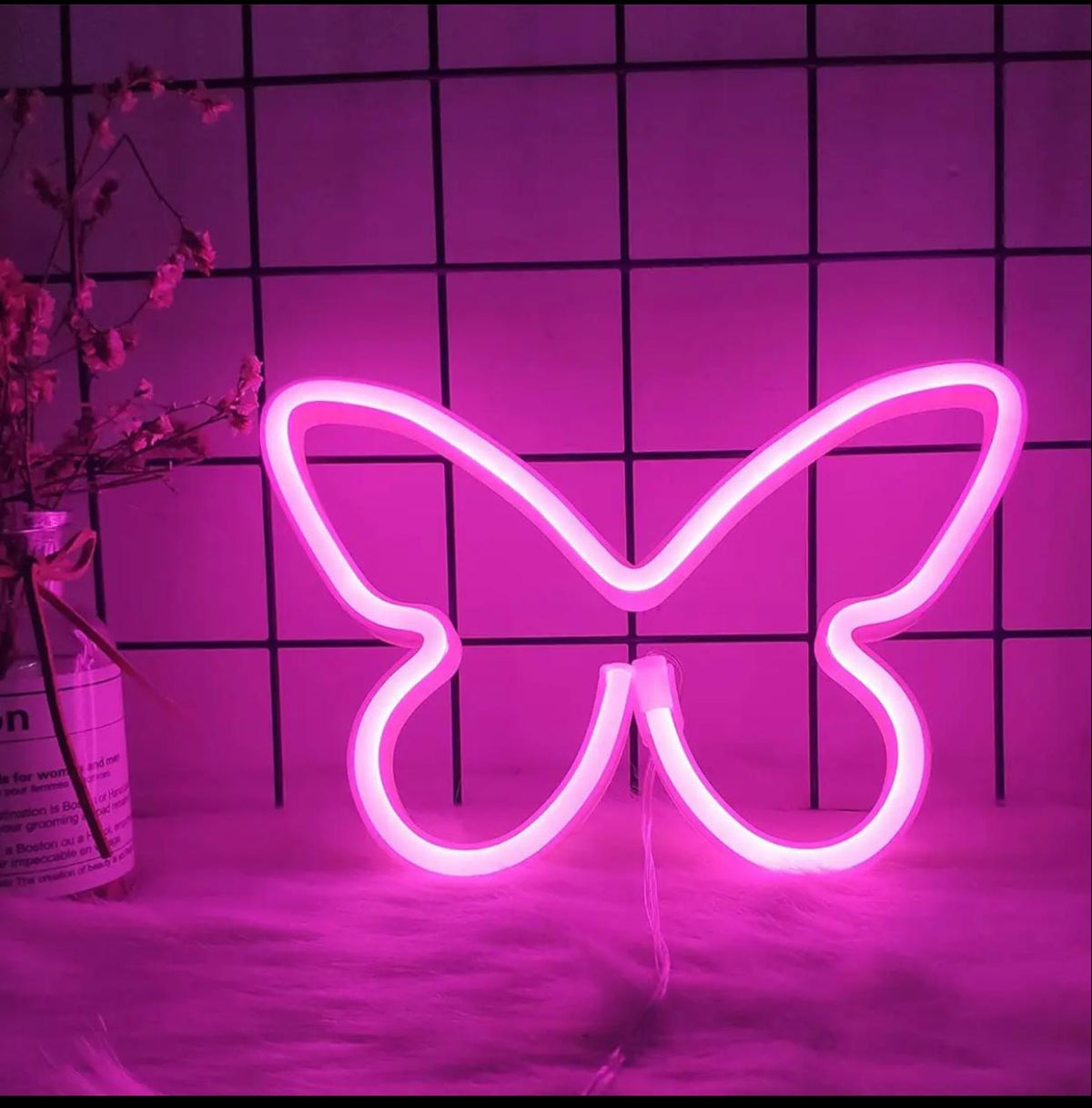 Butterfly's Neon Sign Board