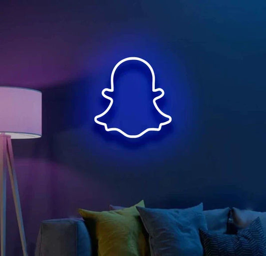 Ghost Logo Neon Sign