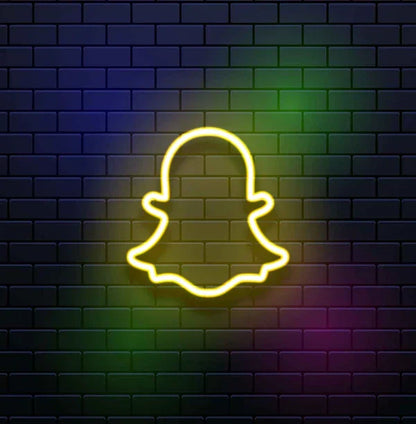 Ghost Logo Neon Sign