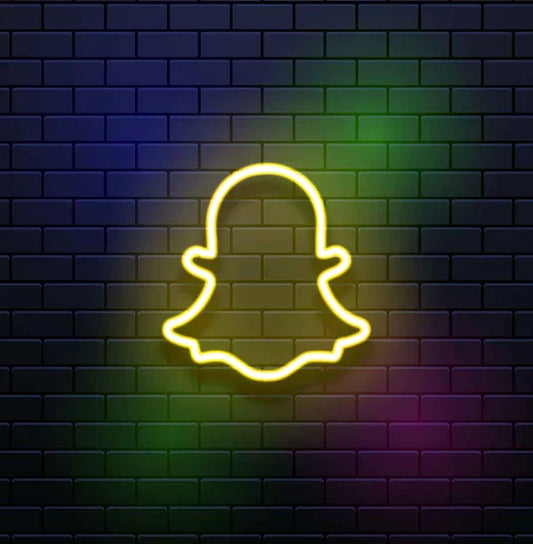 Ghost Logo Neon Sign