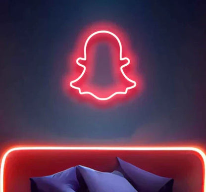 Ghost Logo Neon Sign