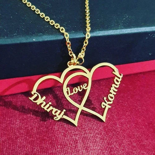 Custom double name necklace by Classic Collection
