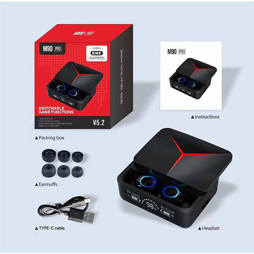 M90 Pro gaming true wireless earbuds with active noise cancellation – photo 5