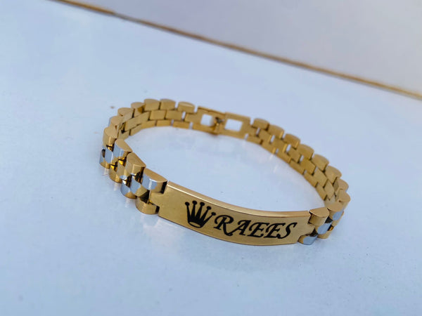 Customize Unisex Chain-Link Bracelet