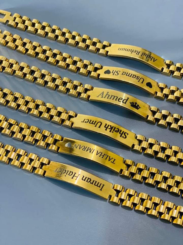 Customize Unisex Chain-Link Bracelet