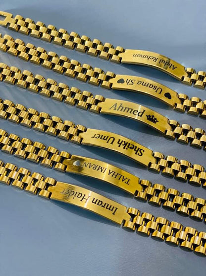 Customize Unisex Chain-Link Bracelet