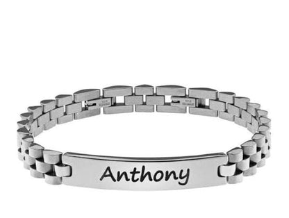Customize Unisex Chain-Link Bracelet
