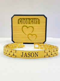 Customize Unisex Chain-Link Bracelet