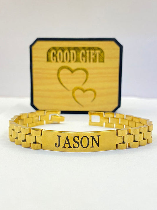 Customize Unisex Chain-Link Bracelet